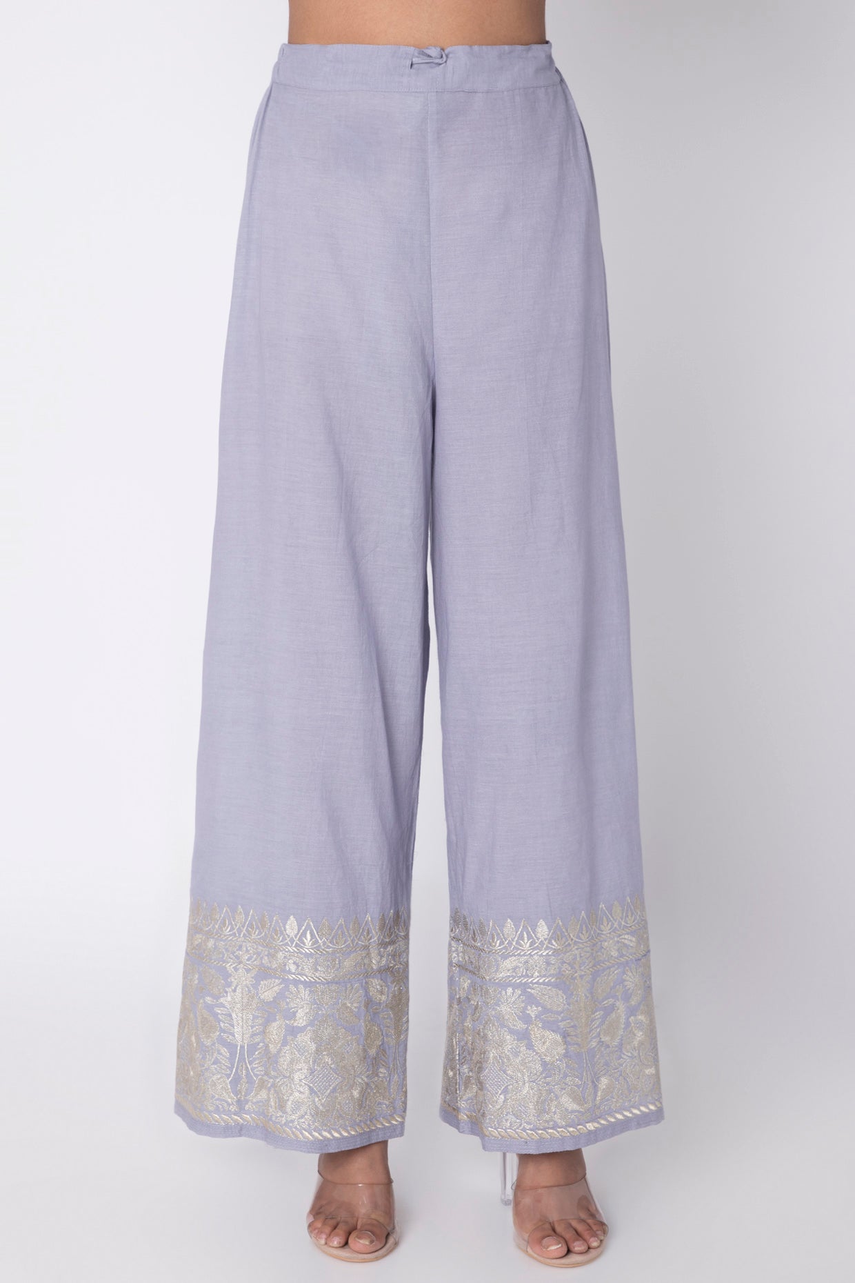 Lilac Gunjan Walia in Rati Long Set- close view