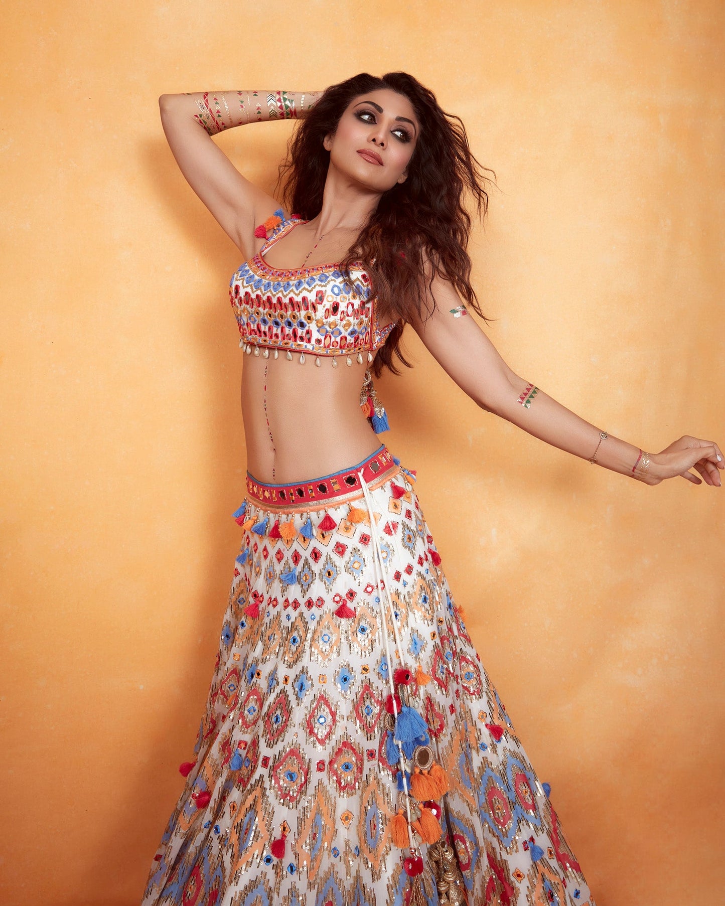 Shilpa Shetty in Kasbaah Lehenga set