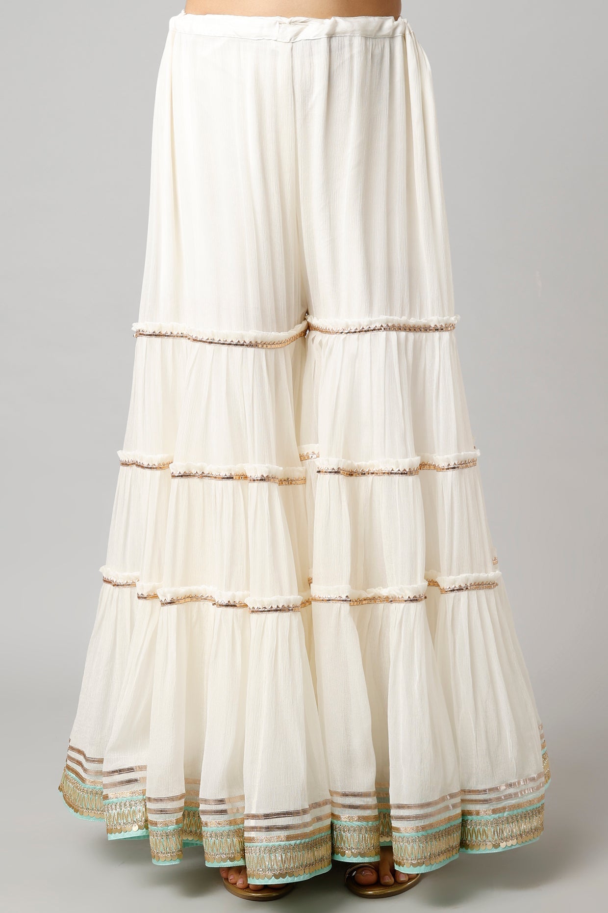 Rabia long kurta with plain sharara