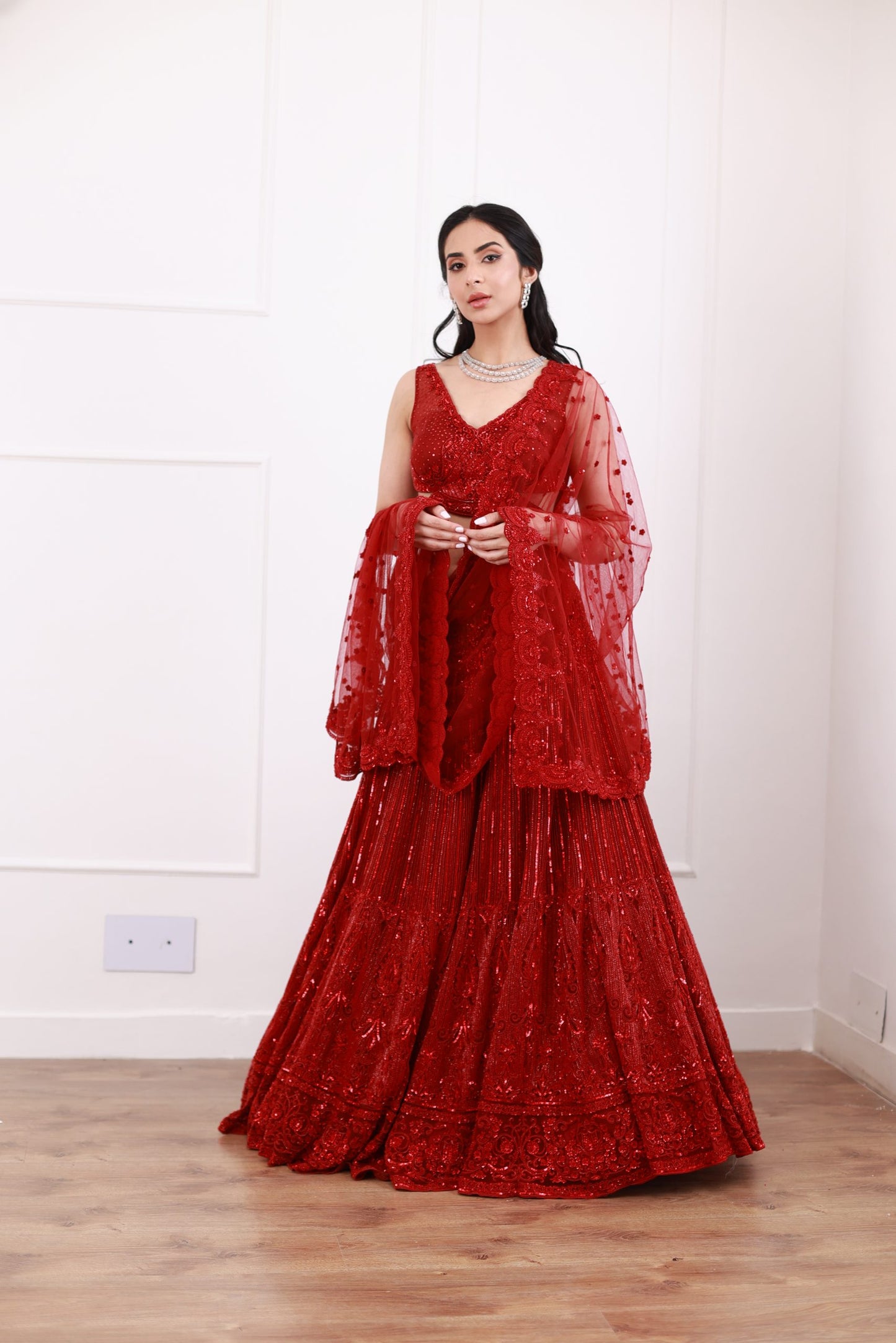 Red Lehenga Set