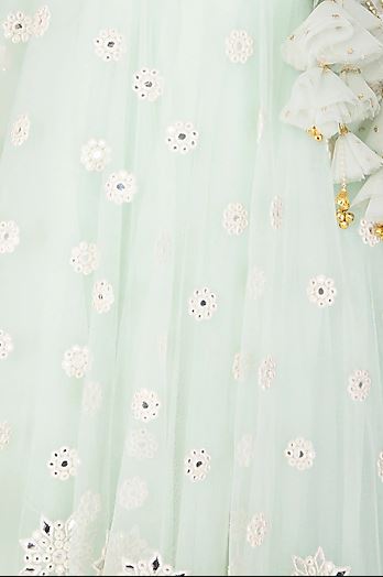 Mint Green Lehenga Comes With Blouse & Dupatta
