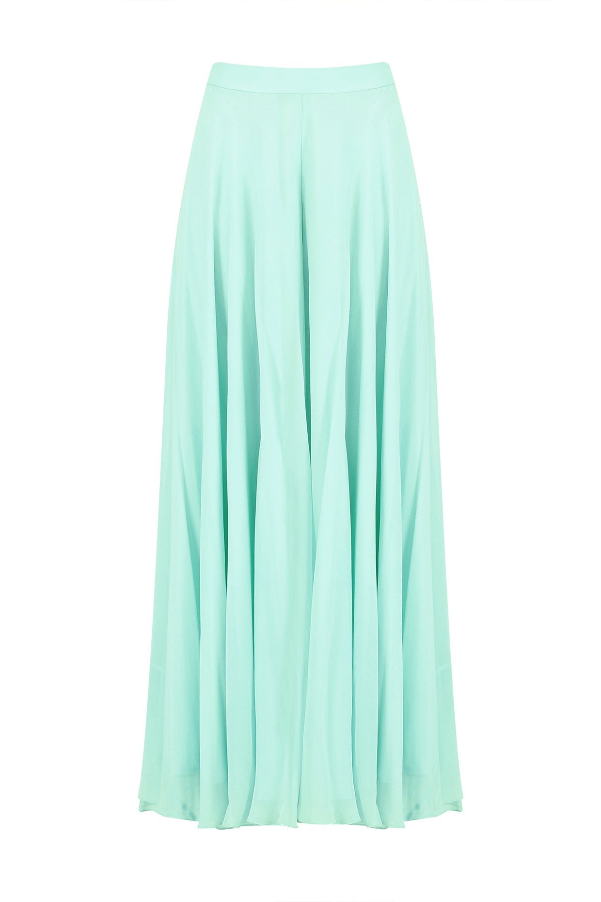 Yellow Shibori Drape With Aqua Georgette Sharara