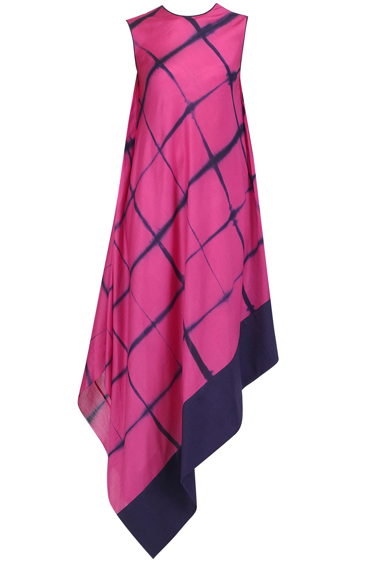 Pink & Blue Shibori Dress