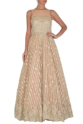 Gold Embroidered Gown