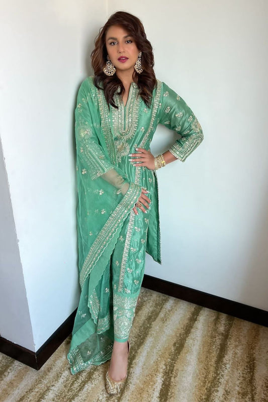 Huma Qureshi New Rati Palazzo Set - front view