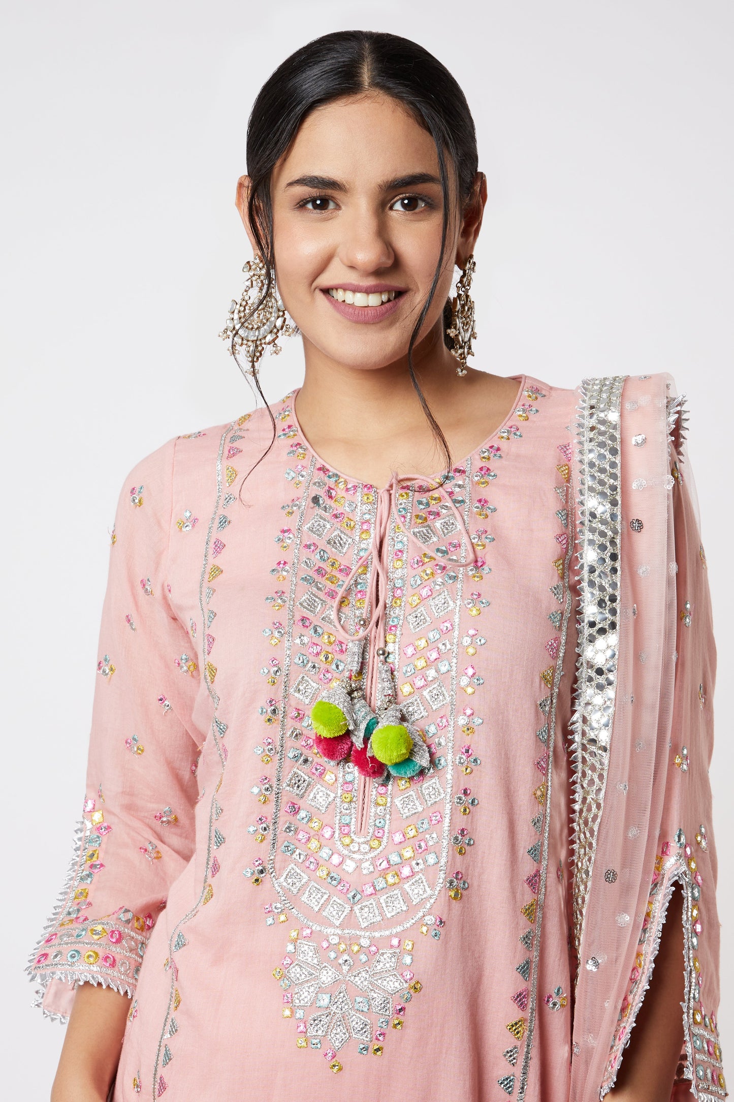 Noor Kurta with Line Sharara Set