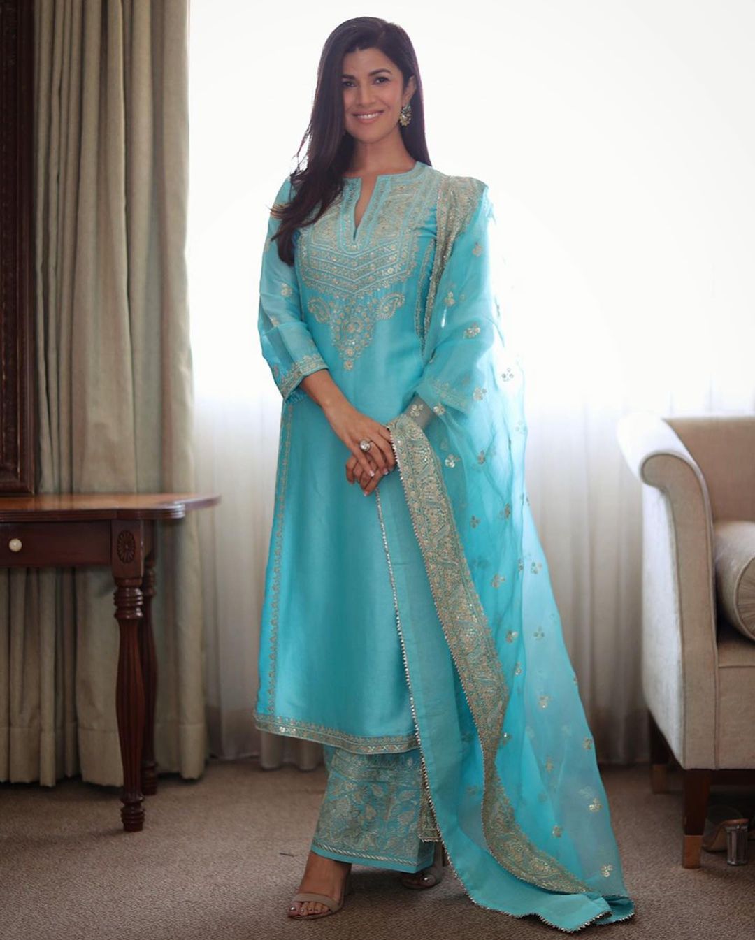 Nirmat Kaur in Rati Palazzo Set