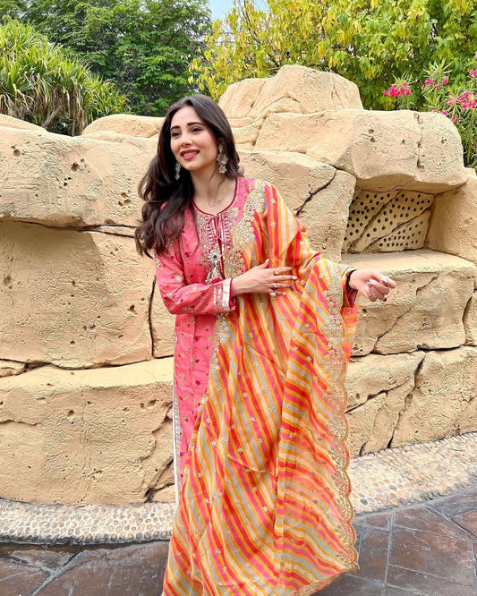 Rashida Tunic Pallazzo Set with Dupatta