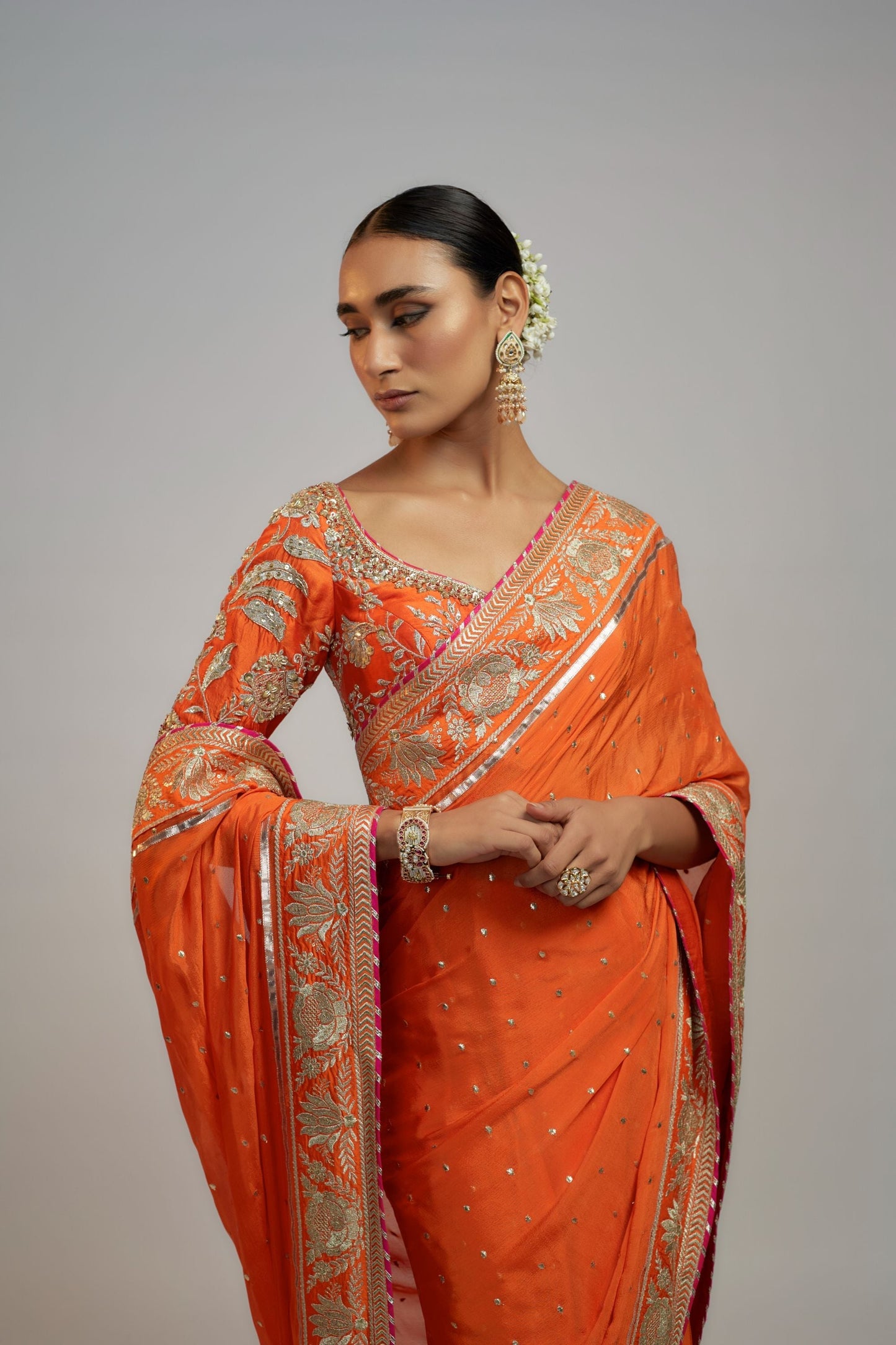 Golconda Fez saree set