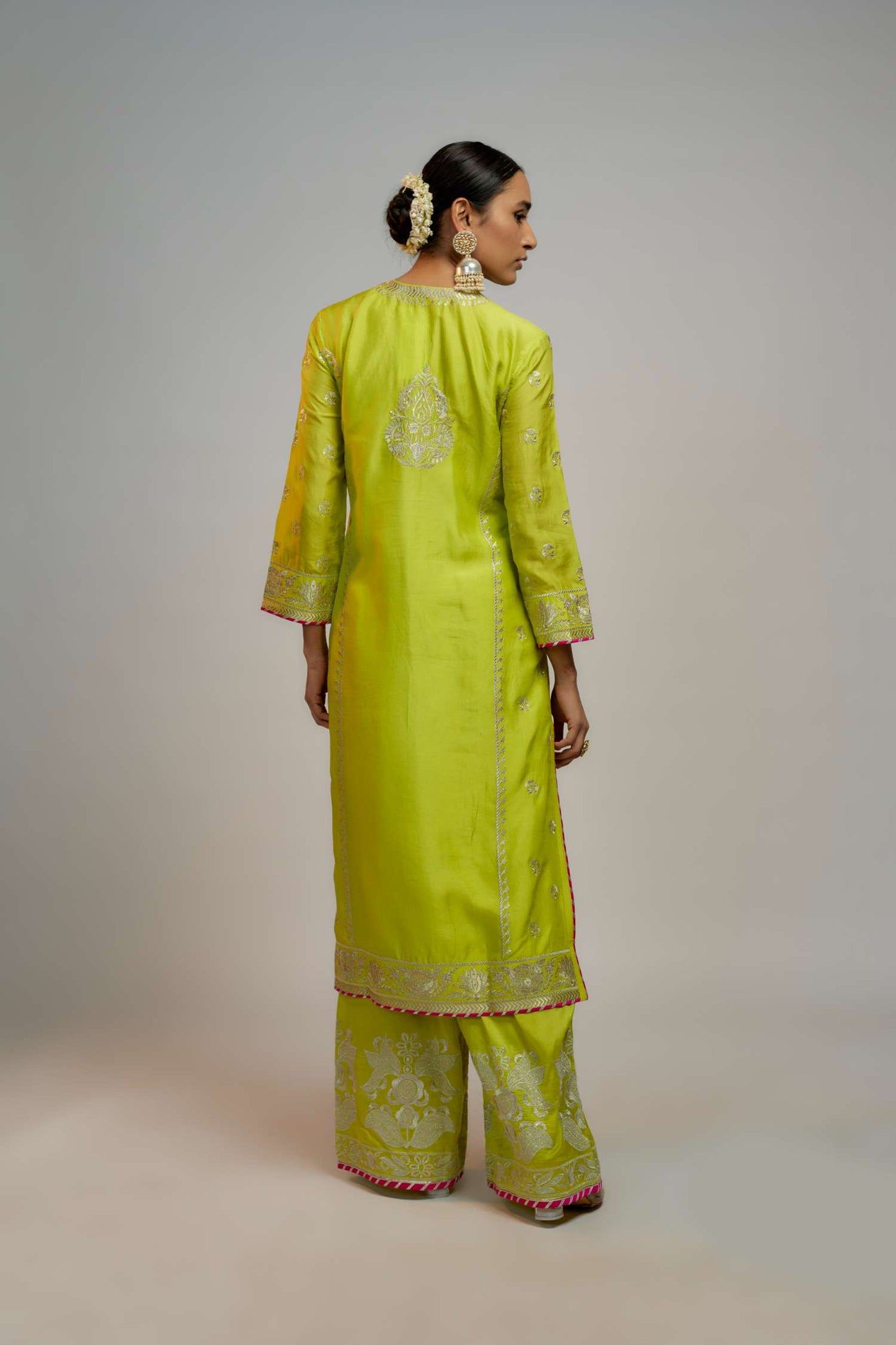 Designer Golconda Amaya Palazzo set- back view