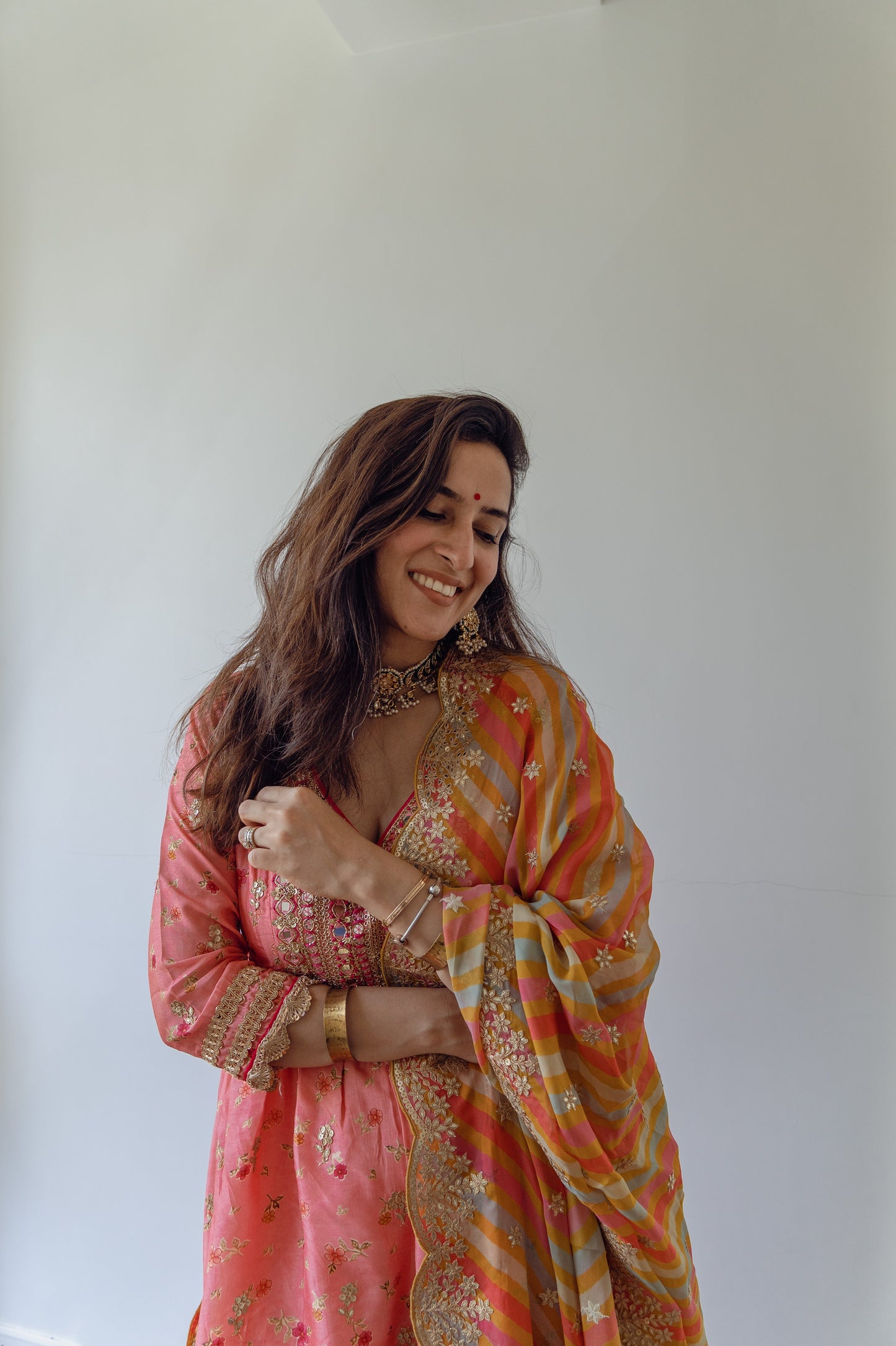 Basant Urmi Daga In Rashida Peplum Sharara Set