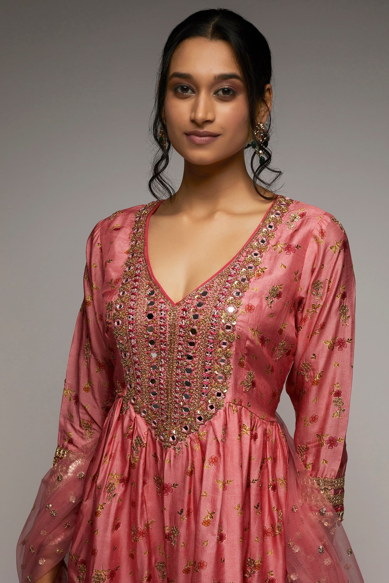 Rashida Peplum Sharara Set