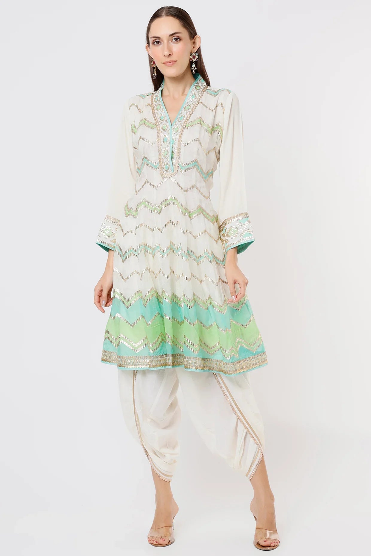 Naima Zig-Zag AG with Dhoti