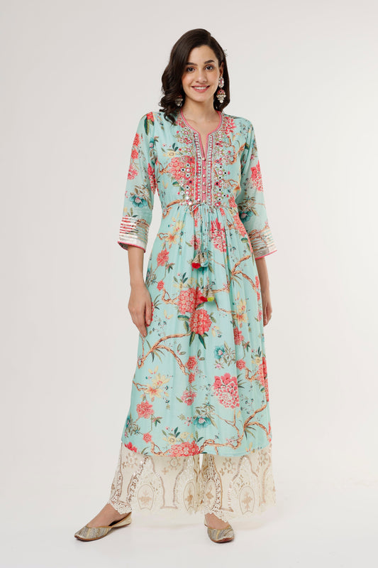 Chaitali kurta with palazzo