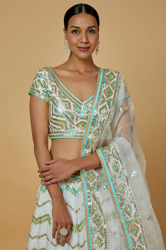 Sofiya zig-Zag lehenga set