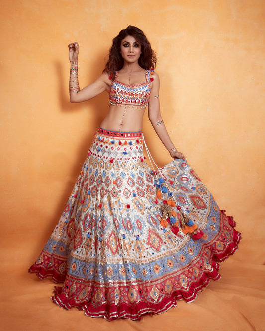 Shilpa Shetty in Kasbaah Lehenga set