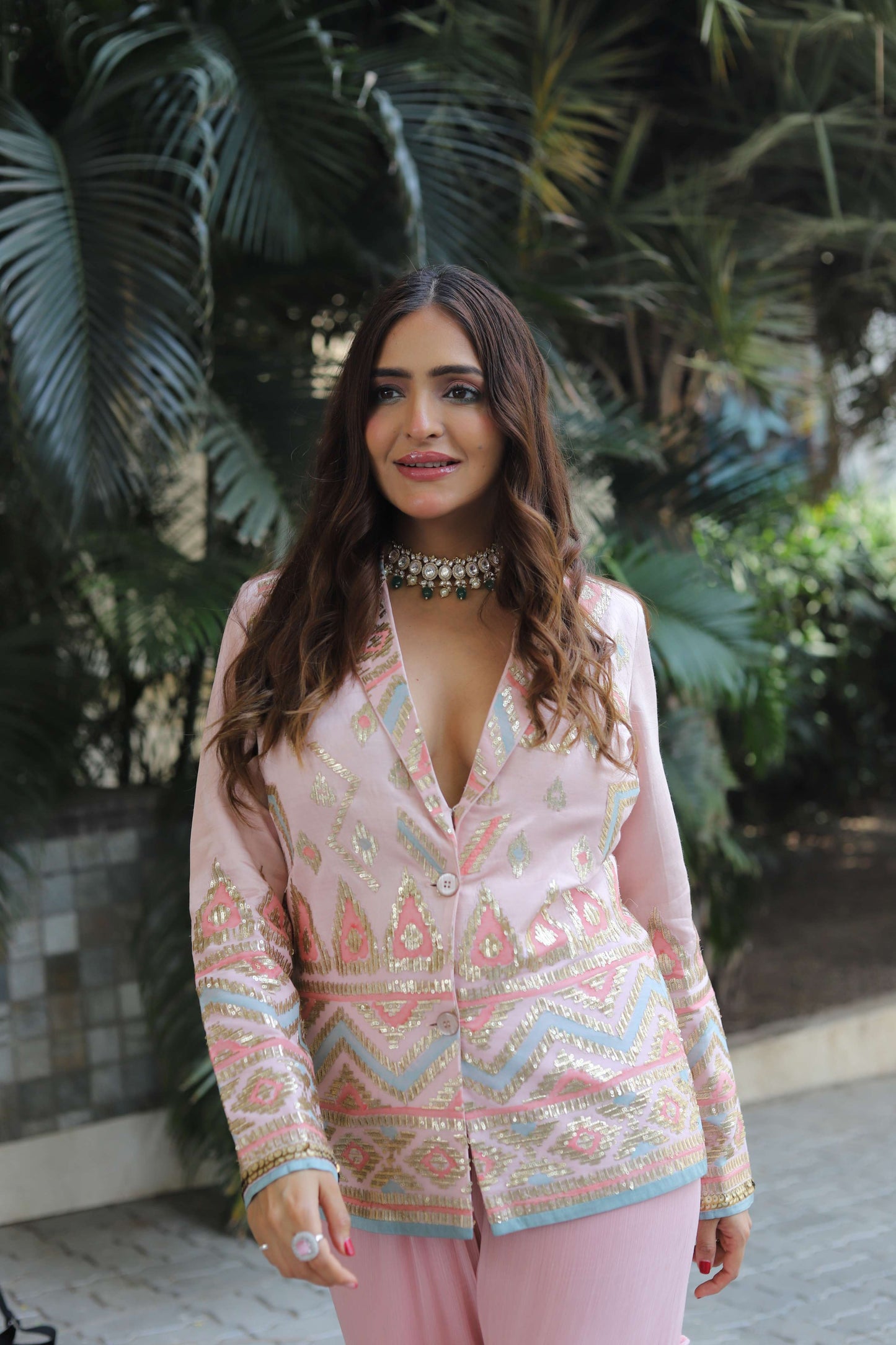 Sonam Chhabra in Afreen Jacket with sharara