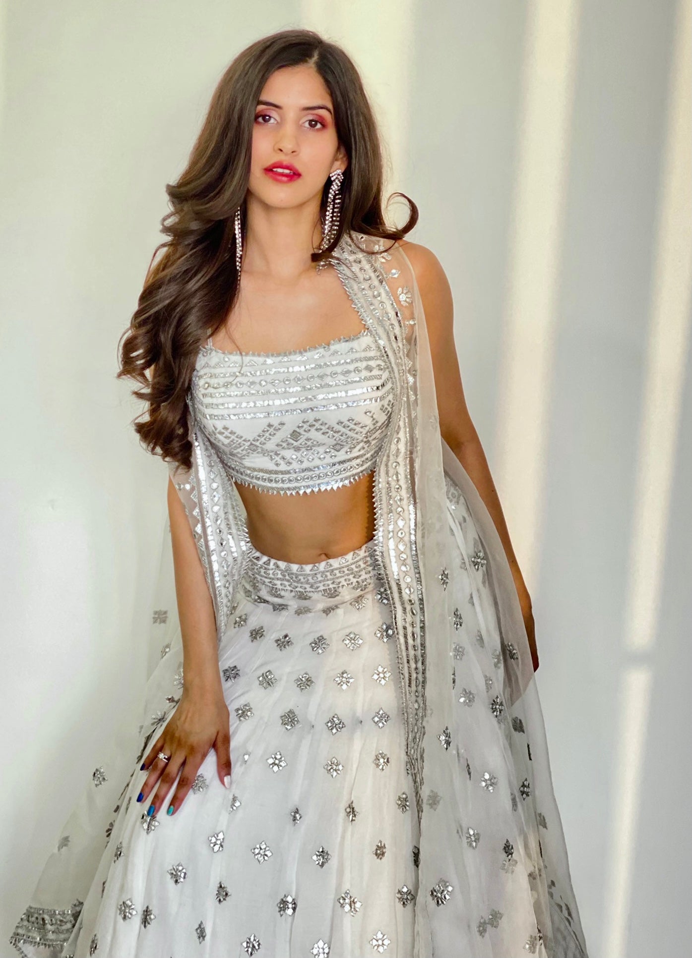 Sakshi Malik In Chand Lehenga Jacket Set