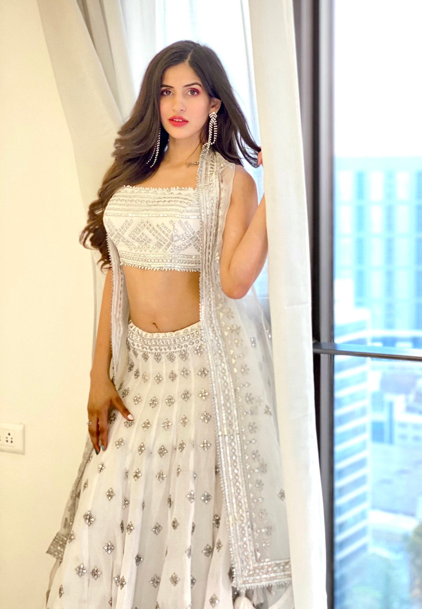 Sakshi Malik In Chand Lehenga Jacket Set