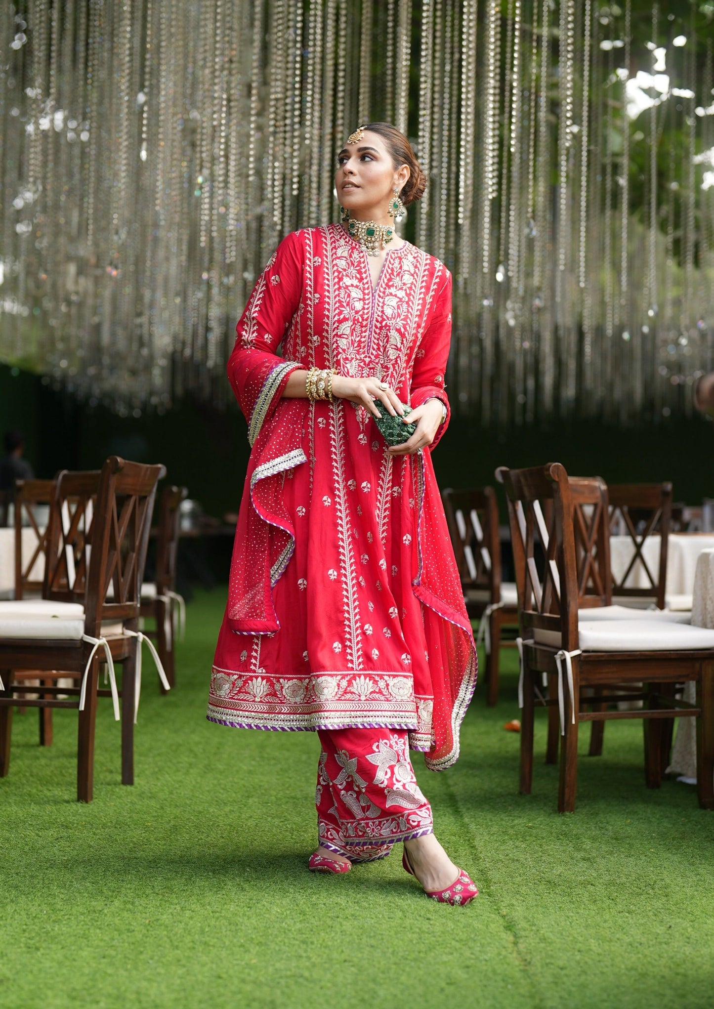 Summiyya Patni in  Aarohi  Anarkali  with Palazzo Set