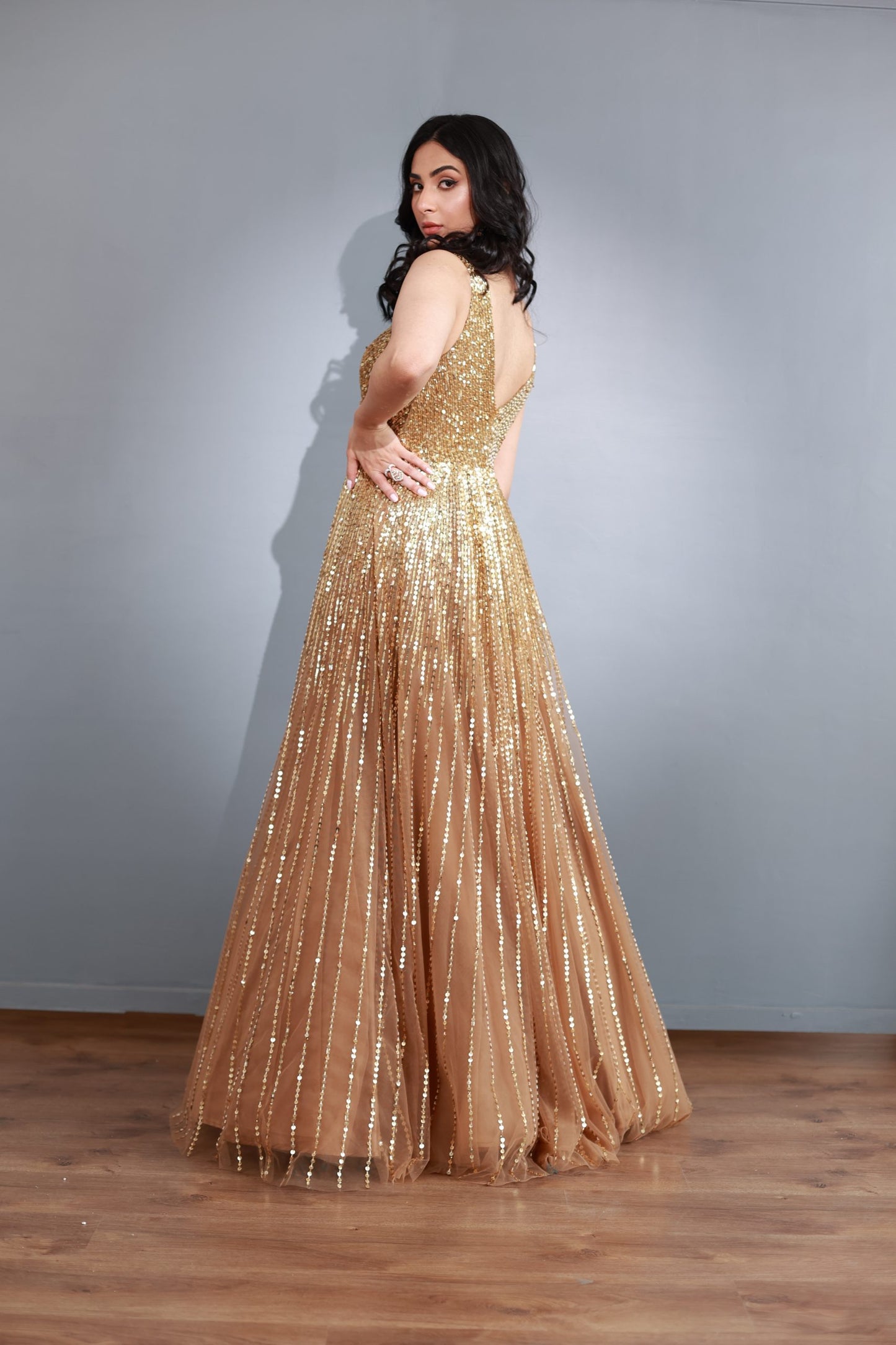 Gold Sequence Gown