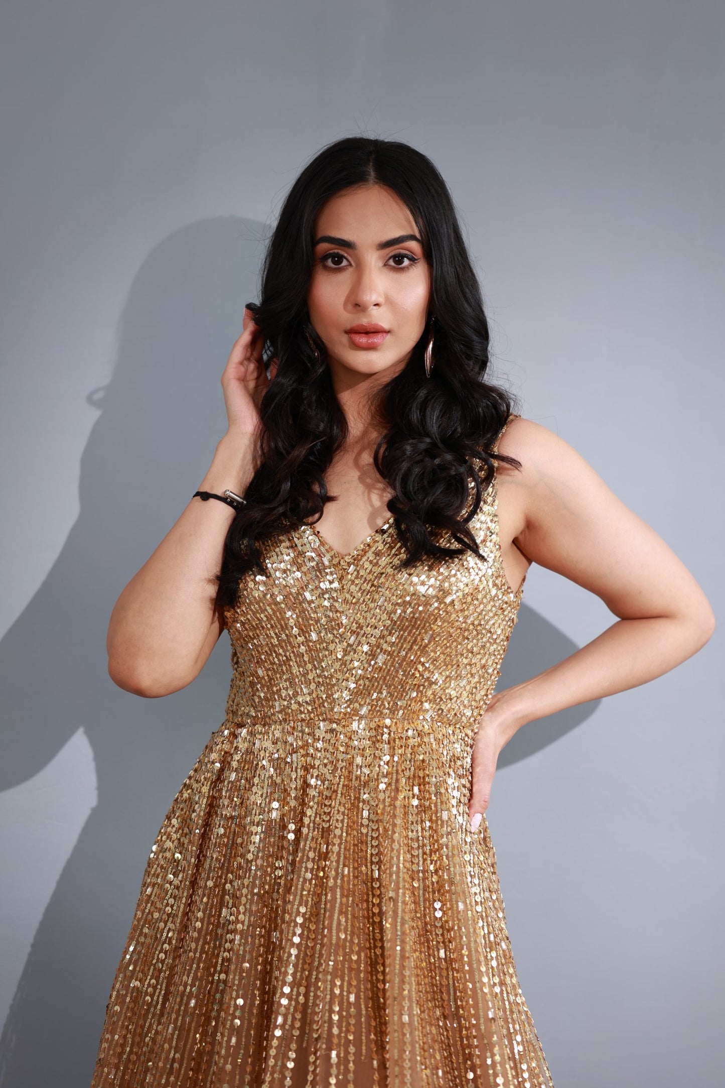 Gold Sequence Gown