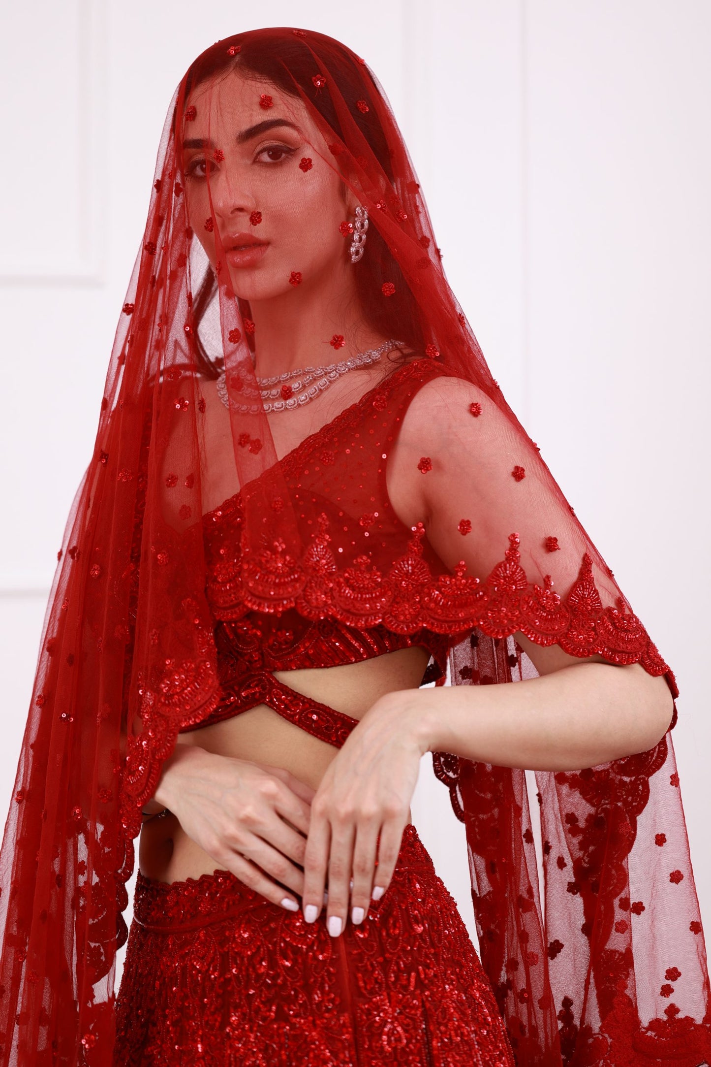 Red  Lehenga Set