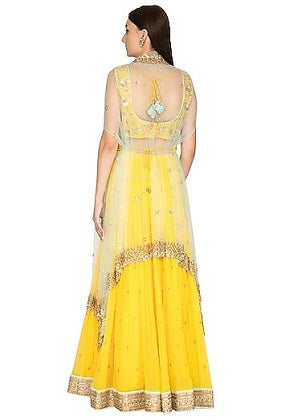 Yellow Emb. GGT Lehenga Set