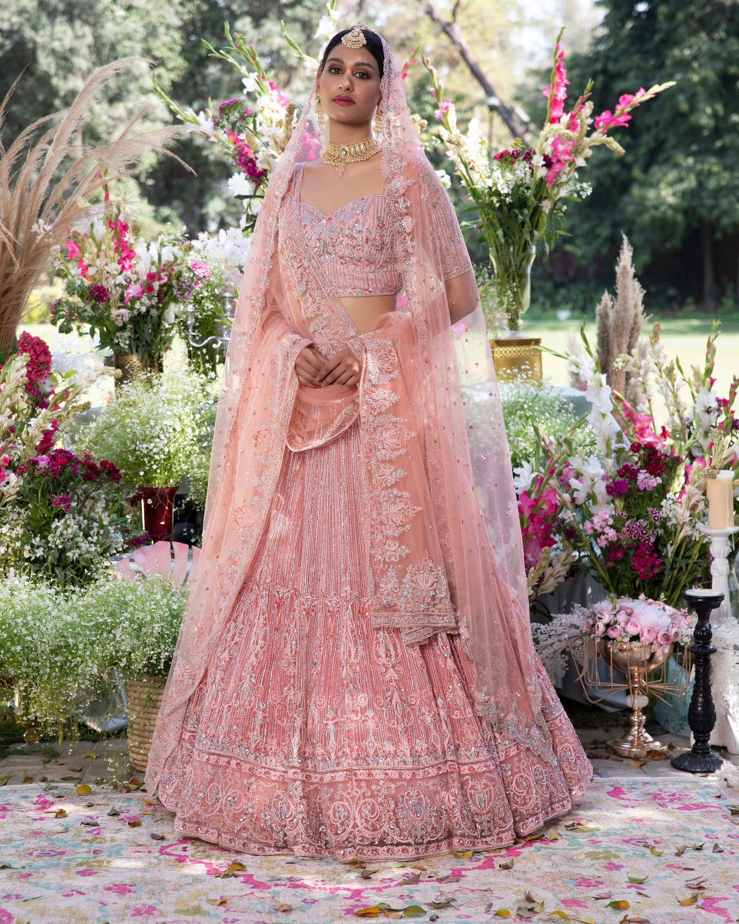 Pink Heavy Lehenga set