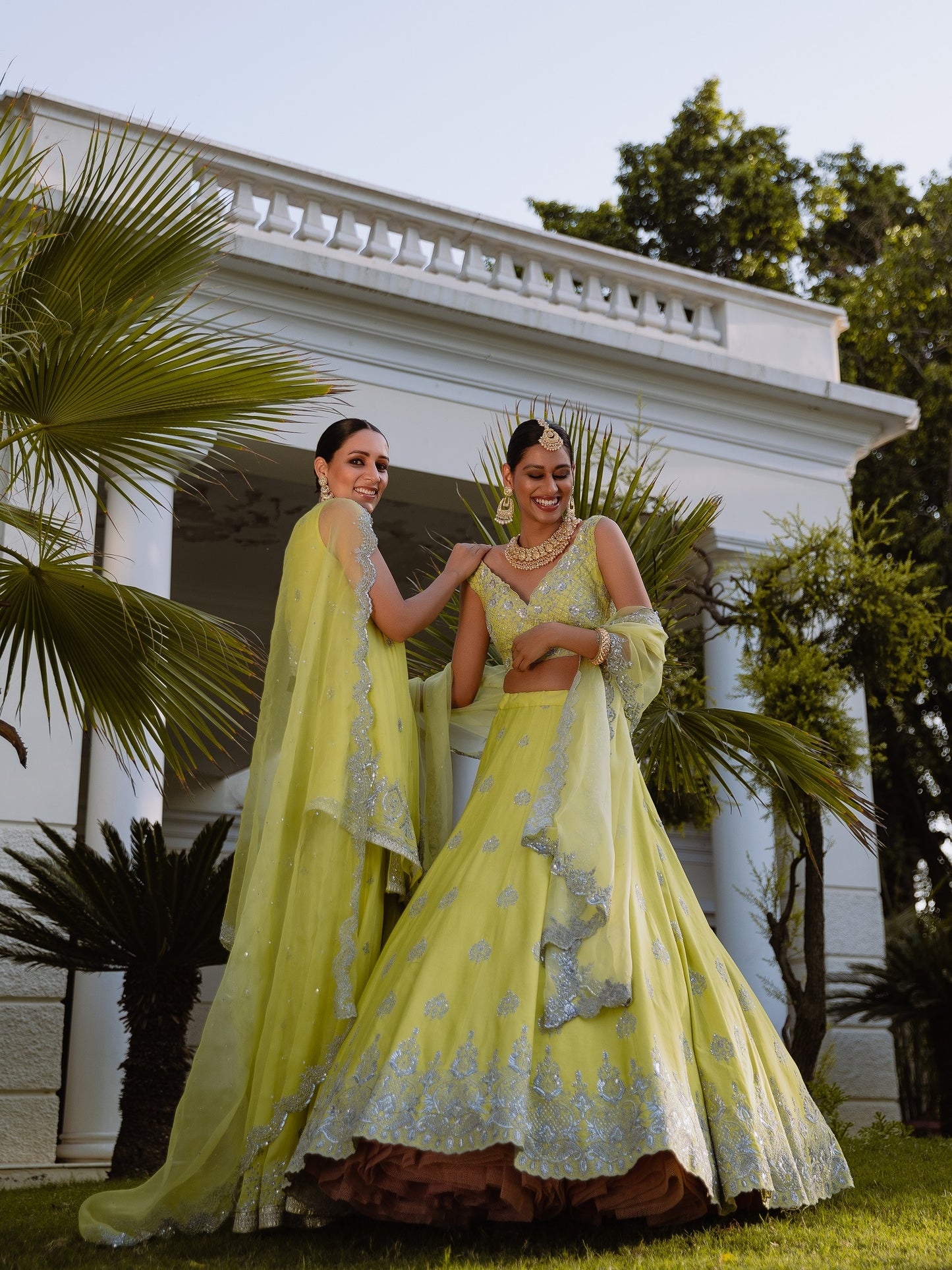 Lime Green Lehenga Set