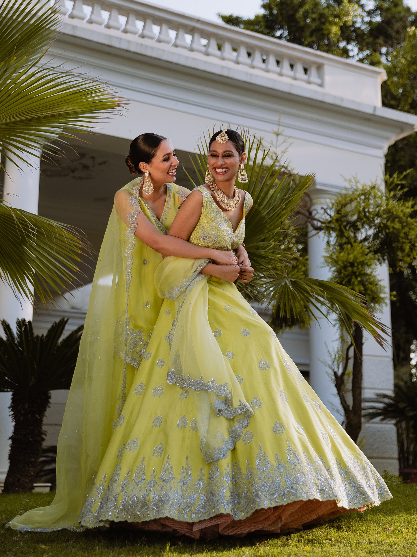 Lime Green Lehenga Set