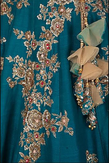 Peacock Blue Lehenga Set