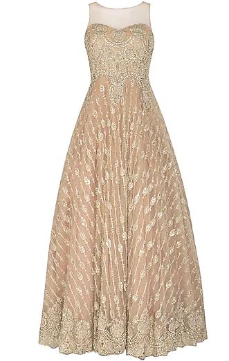 Gold Embroidered Gown