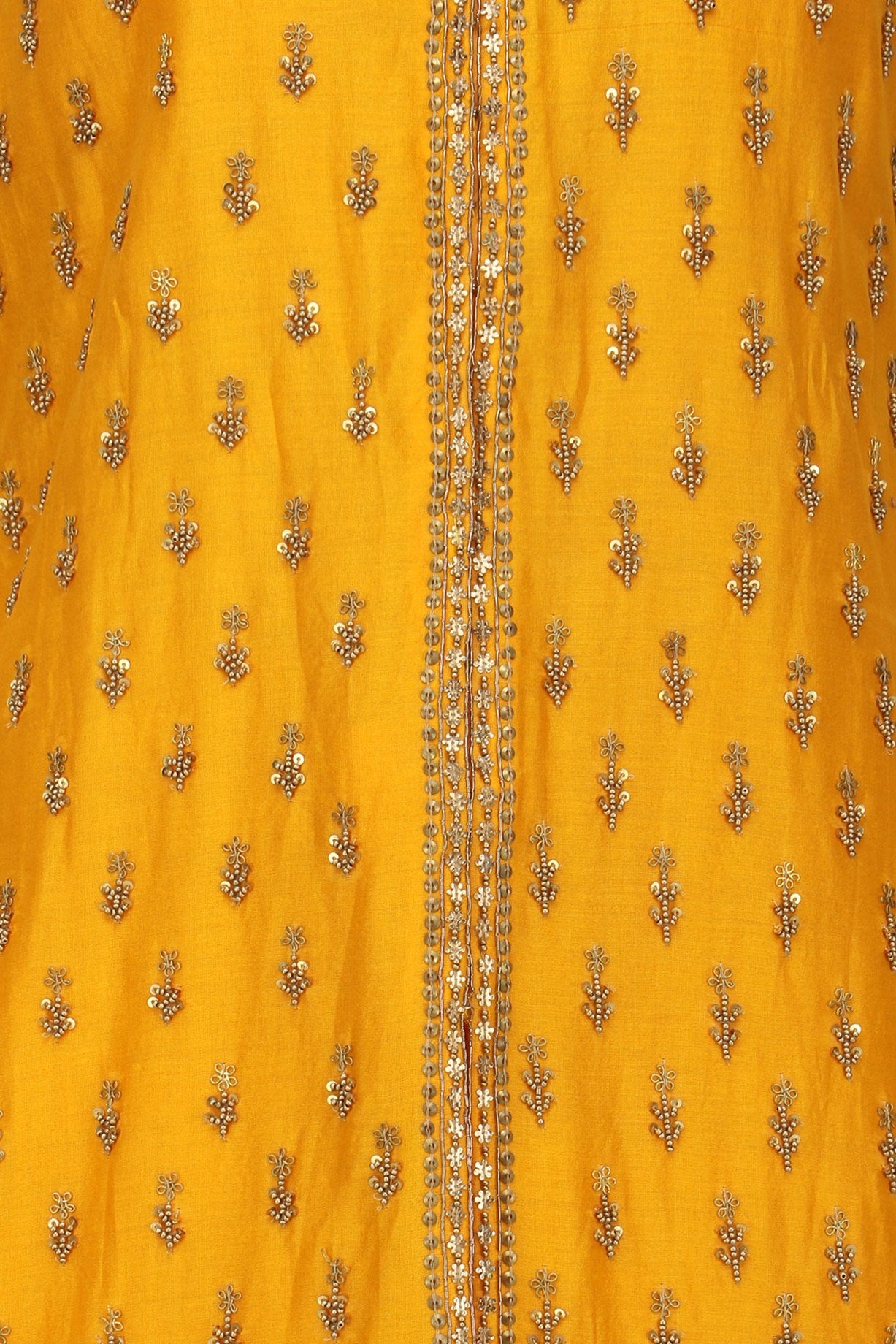 Mustard Chandari Kurta Set