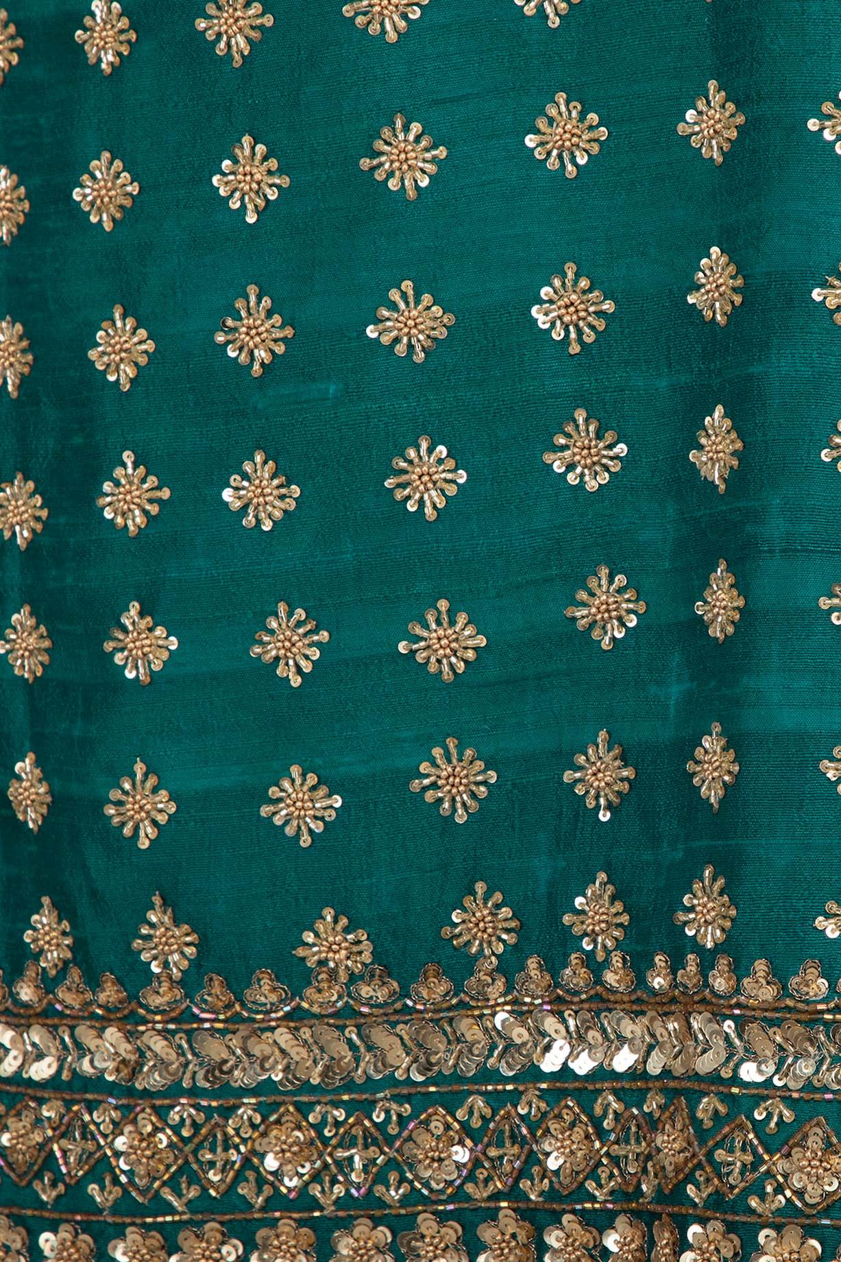 Peacock Green Gharara