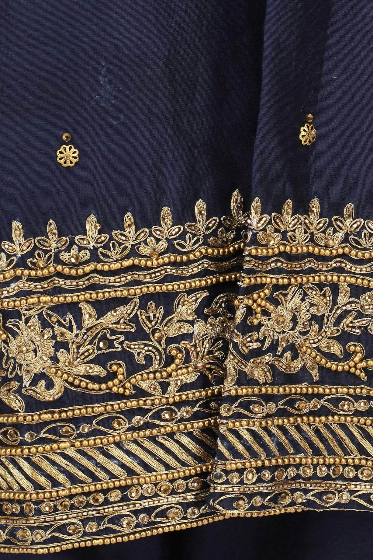 Navy blue chandari kurta set