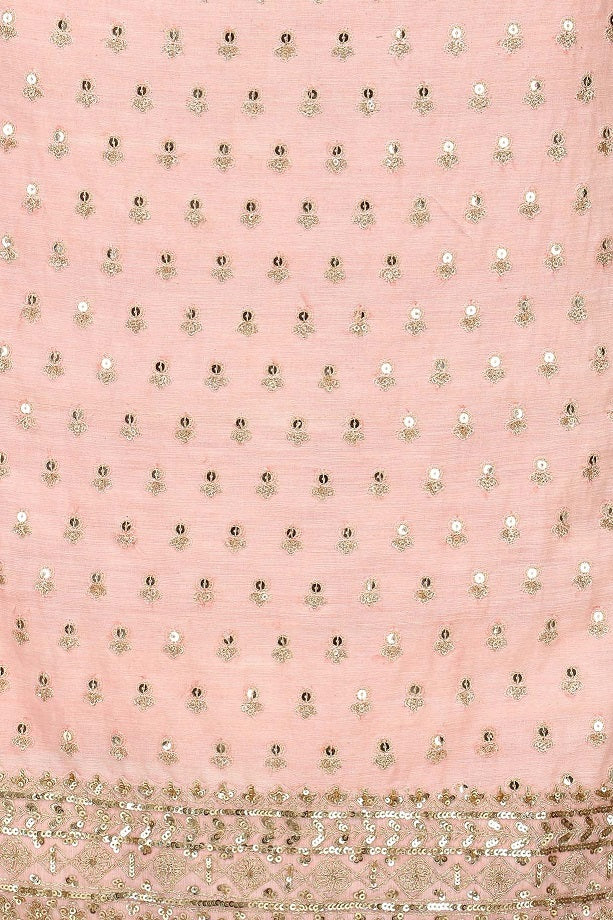 Light Pink Sequins Cotton Set