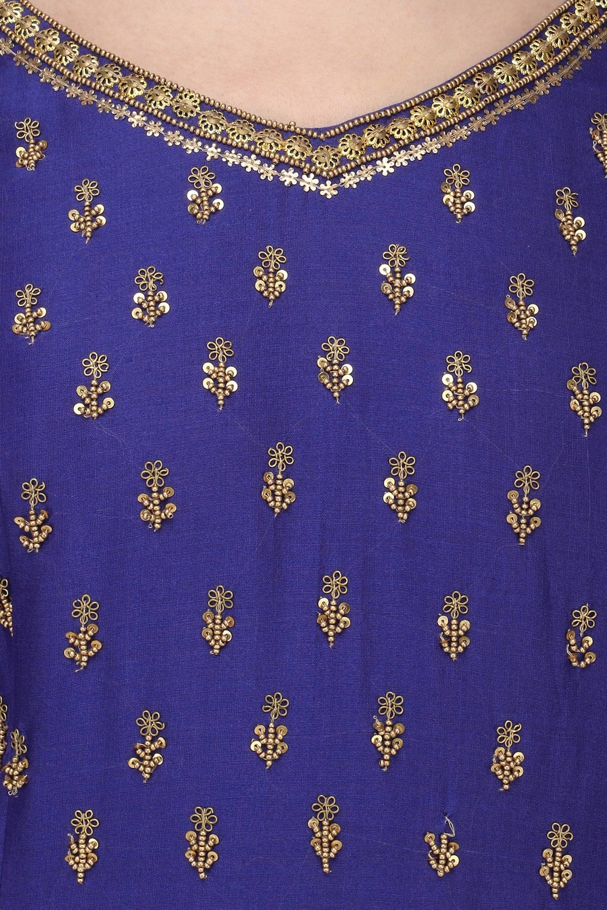 Royal Blue Chandari Set