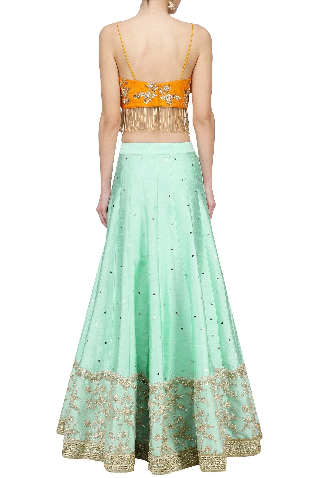 Mustard Lehenga Set