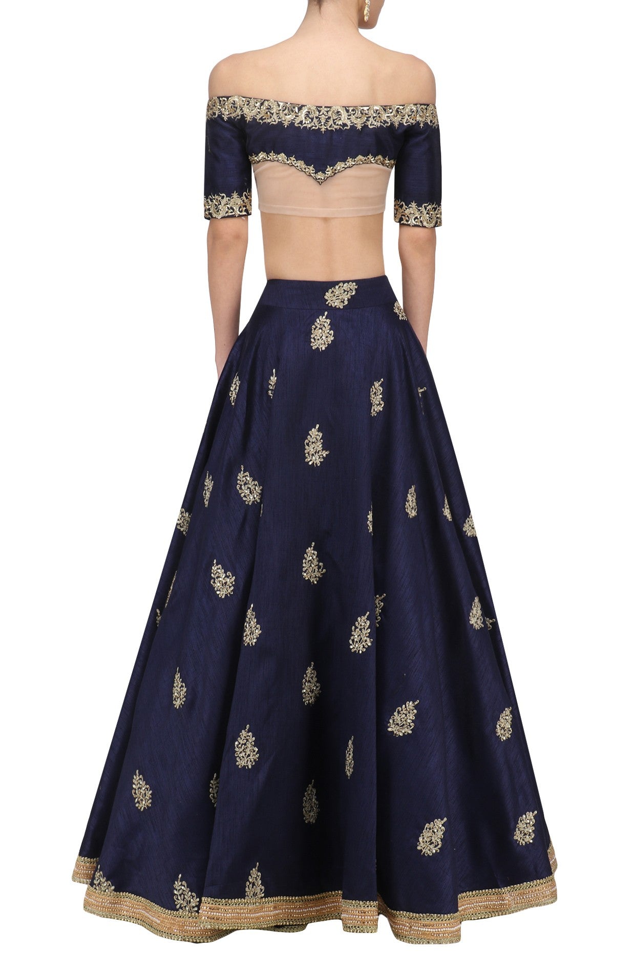 Navy Blue Lehenga Set