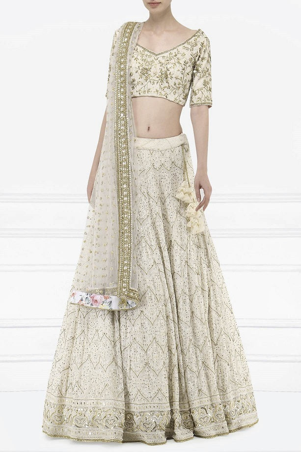 Baby Pink Lakhnavi Lehenga