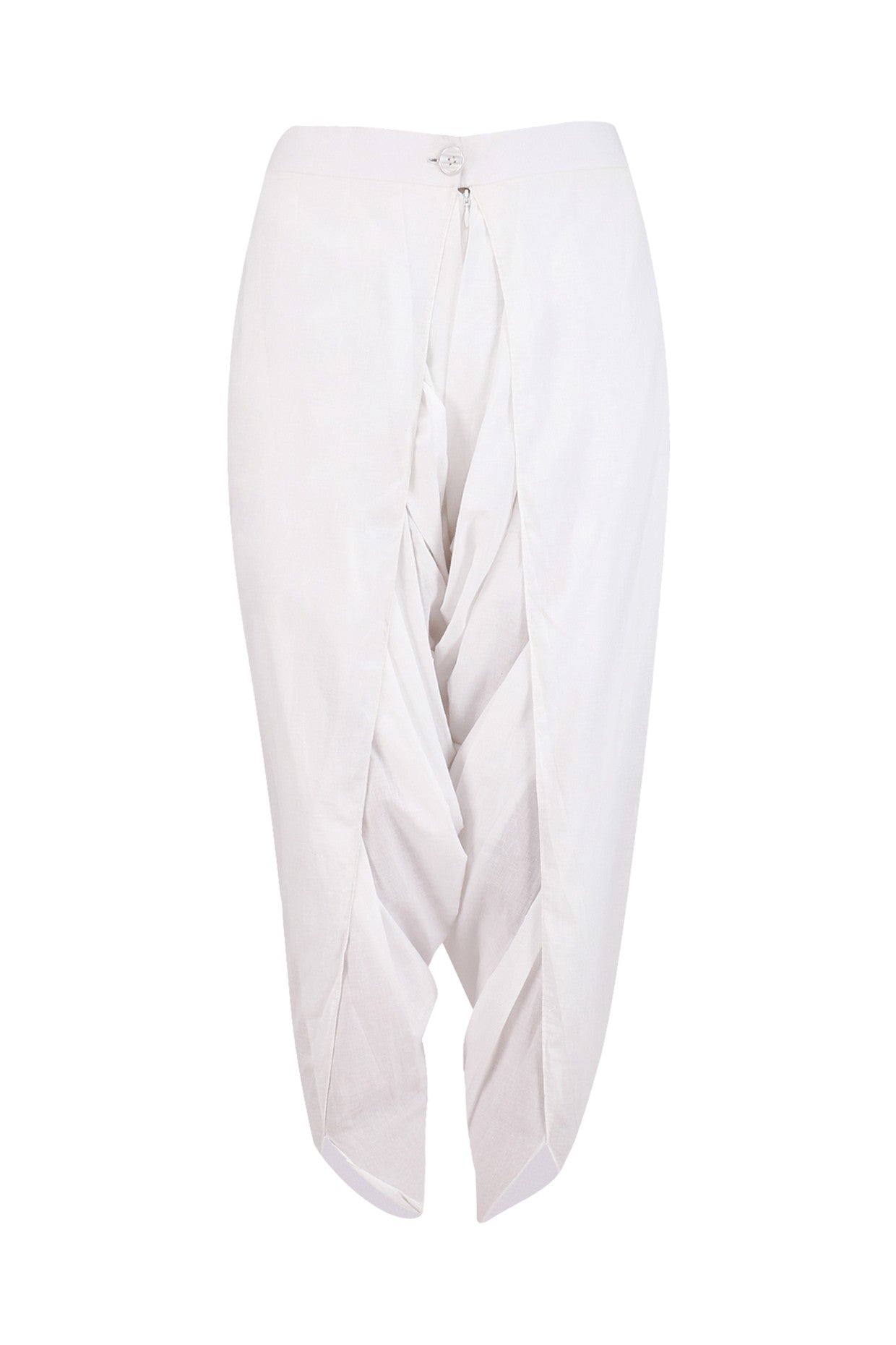 White BlueTextured Jacket with White Dhoti