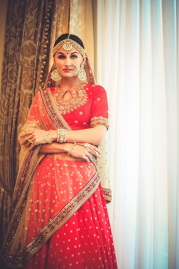 Rose Red Lehenga Set