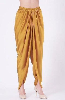 Mustard tunic with dhoti pants set