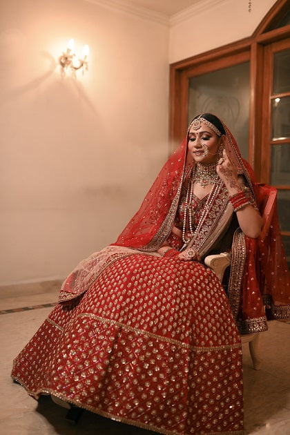 Maroon Lehenga Set